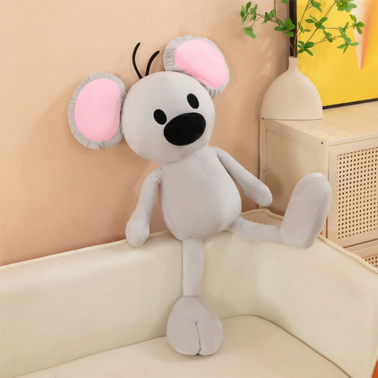 Cute Garfield Xiao Zhi Plush Toy Lovely Squeaky Mouse Stuffed Animal Cartoon Keychain Gift for Kids Birthday Xmas Present Soft