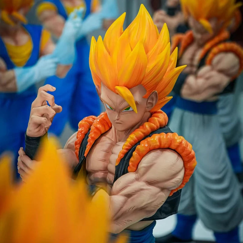 Jt Statue Gogeta Vegetto Figure Dragon Ball Jt Vegetto Gogeta Statue with Base Super Saiyan Action Figures Collection Model Toys