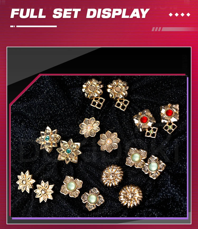 IN STOCK Rumii Miraa Zoeyy Cosplay Earrings DokiDoki Metal Headwear Earrings Rumii Headdress Halloween Cosplay Accessories