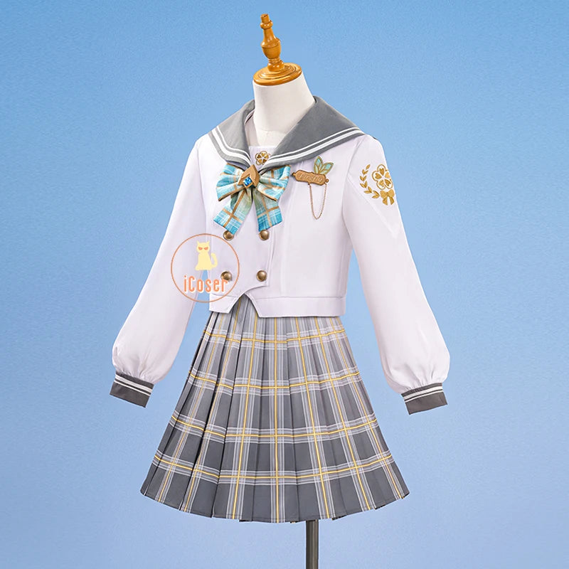 iCoser Honkai Star Rail Firefly Cosplay Costume Spring Missive Uniform Headwear Socks Halloween Party for Women Girls Cos Gifts