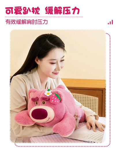 50/60/80CM Big Size Disney Lotso Kawaii Anime Plush Stuffed Doll Cartoon Room Decoration Plush Pillow Children's Holiday Gifts