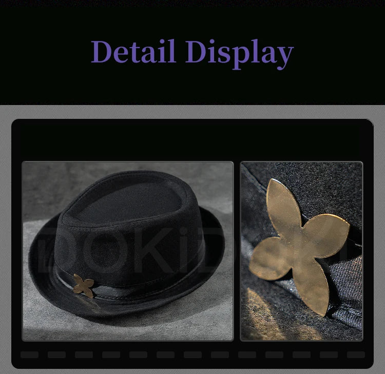 IN STOCK Hugo Cosplay Costume Game Zenless Zone Zero DokiDoki-R ZZZ Men Hugo Vlad Ravenlock Cosplay Hat Halloween