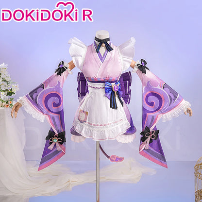 Yumemizuki Mizuki Cosplay Costume Game Genshin Impact【XS-2XL】DokiDoki-R Women Cute Dress Halloween Tail Plus Size