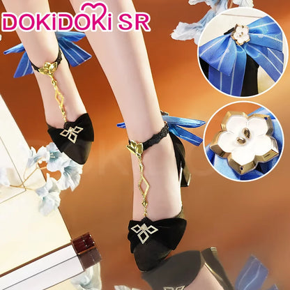 IN STOCK Chiori Kazuha Zhongli Kaeya Ningguang Furina Shoes Cosplay Game Genshin Impact Cosplay DokiDoki-SR Women Cosplay Shoes