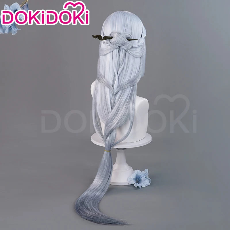 IN STOCK Frostflower Dew Shenhe Wig Game Genshin Impact Cosplay Wig DokiDoki Shen He Cosplay Lantern Rite New Skin Wig Free Cap