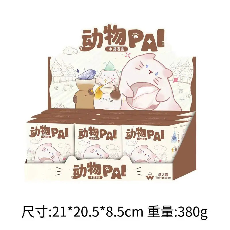 Creative Animal PAL Crystal Blind Box Cute Desktop Decoration Resin Craftwork Wholesale New Model Display Piece Toy & Hobbies