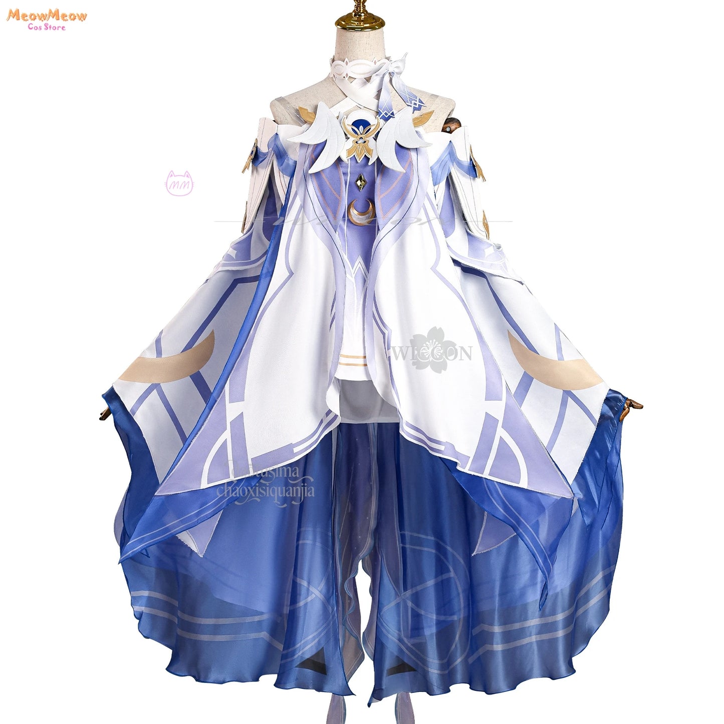 Genshin Impact Moon Goddess Columbina Cosplay Suit Polyester