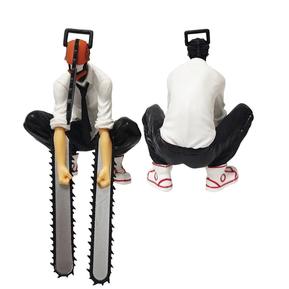 Viral Chainsaw Man Denji Collectible Figure - Car & Room Dual-Use Decoration, Poseable Doll, Christmas & New Year Holiday