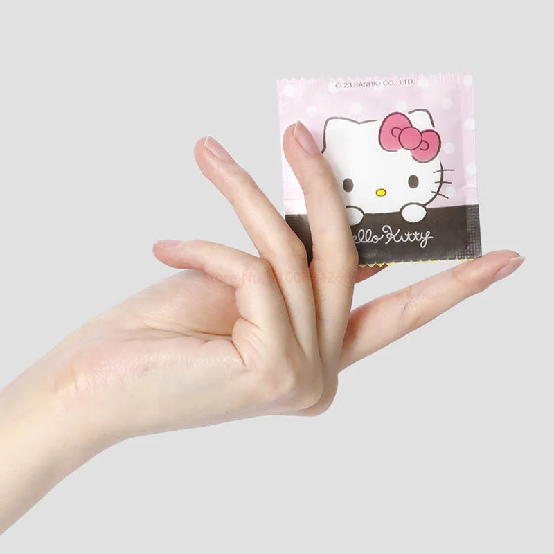 Sanrio Disposable Gloves, Single Pack, Small Bag, Household Food Grade Kitchen Cleaning, Thickened Pe Transparent Gloves