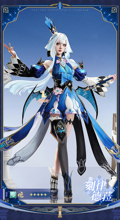 Honkai Star Rail Cerydra Cosplay Costume Wig Dress Uniform Headwear Game Outfit Halloween Party for Women Girls Role Play Props