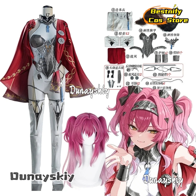 Wuthering Waves Lupa Cosplay Costume S-2XL Polyester - C1W1 / M / China Mainland