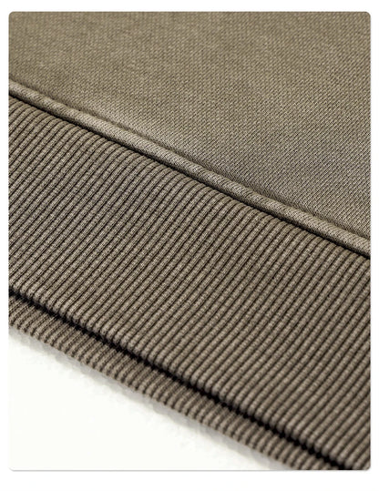 ZODF Fashion Heavy Weight 430gsm Washed Hoodie For Men Unisex Loose Edge Patchwork Distressed Hooded Pullovers Coat HY1098