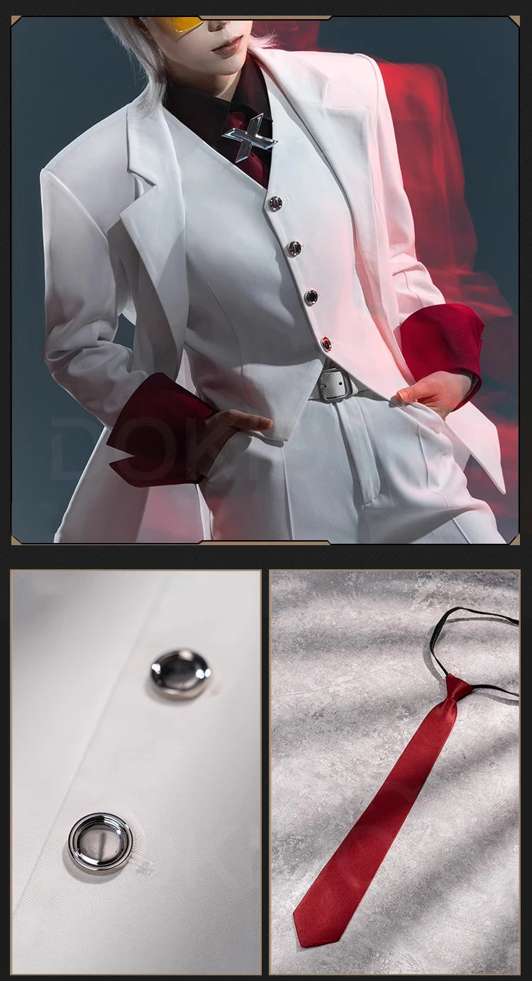 X Cosplay Costume Anime TO BE HERO X DokiDoki-SR Men X Cosplay White Suit Uniform Halloween Cosplay Costume