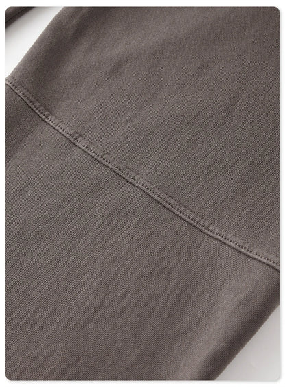 ZODF 2023 Spring Men 380gsm Washed Cotton Pants American Retro Unisex Loose Edge Oversized Straight Trousers Streetwears HY0537