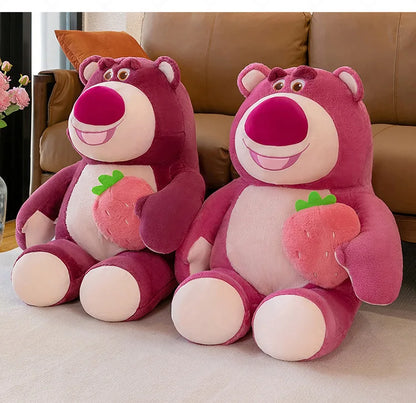 New 40-80cm Large Size Kawaii Strawberry Bear Series Plush Toy Pillow Doll Wedding Interior Accessories Couple Gift