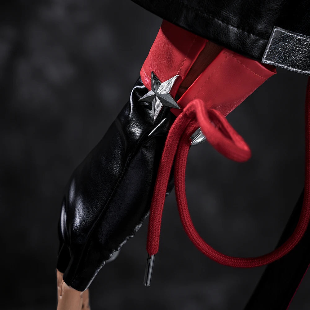 iCoser Arknights Exusiai The New Covenant Cosplay Costume Wig Uniform Luminous Headwear Halloween Party for Women Girls Carnival