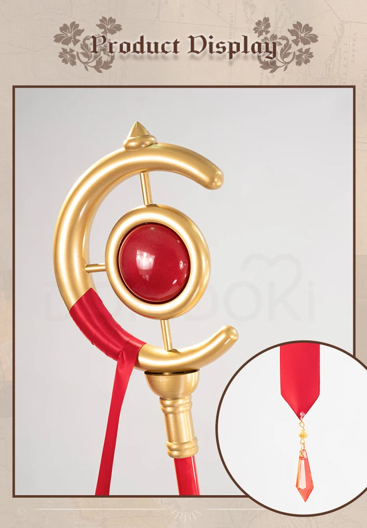 Frieren Fern Ubel Stark Cosplay Props Anime Frieren: Beyond Journey's End DokiDoki Mace 160cm Fern Frieren Prop Detachable