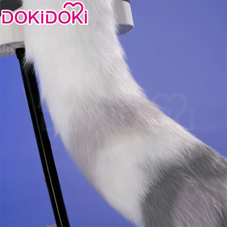 Seth Ellen Joe Hoshimi MiyabI Ju Fufu Von Lycaon Tail Ears Cosplay Props Game Zenless Zone Zero DokiDoki 125cm Tail Halloween