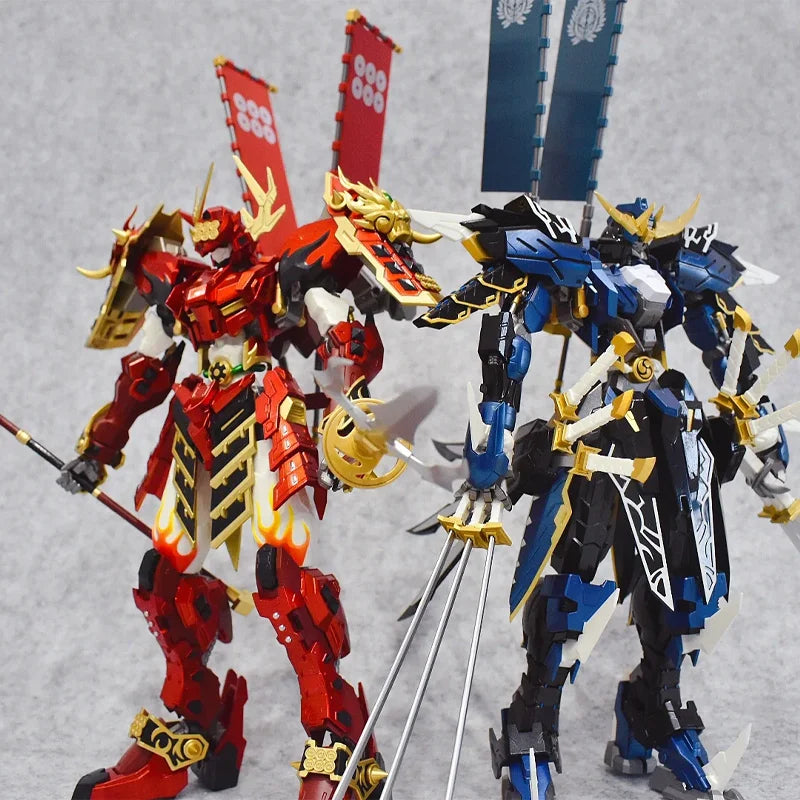 1/100 Date Masamune&Sanada Yukimura Series Alloy Die Casting Frame Action Figure Robot Ninja Assembly Model Desktop Decore Gifts