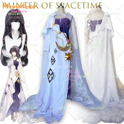 Anime Chapter Main Painter of Space-Time Awakening Costume Set Polyester - suit wig / S