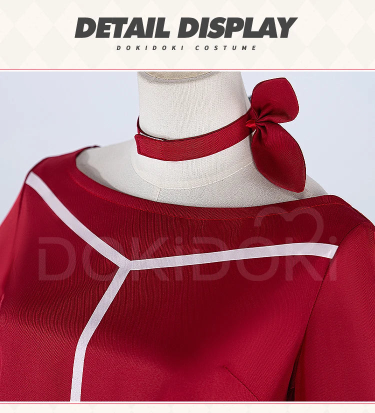 IN STOCK Mita Cosplay Costume Game MiSide【XS-3XL】DokiDoki-N Women Uniform Dress Mita Cosplay Hat Gloves Plus Size
