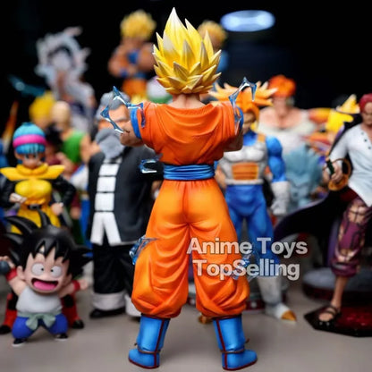 11.81in/30cm Anime Dragon Ball Z Figure SSJ2 Goku Action Figure Pvc Statue Collection Model Toys Gifts