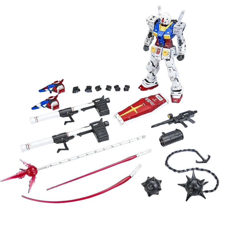 In Stock FAT CAT Rx-78-2 Ver 2.0 RG 1/100 RGU Model Assembly Model Kit Movable Joints Collectible Robot Kits Model Gift