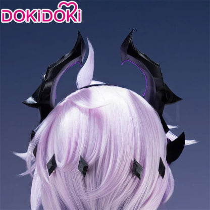 IN STOCK Varka Durin Rerir Wig Game Genshin Impact Song of the Welkin Moon DokiDoki Knights of Favonius Varka Wig Halloween Horn