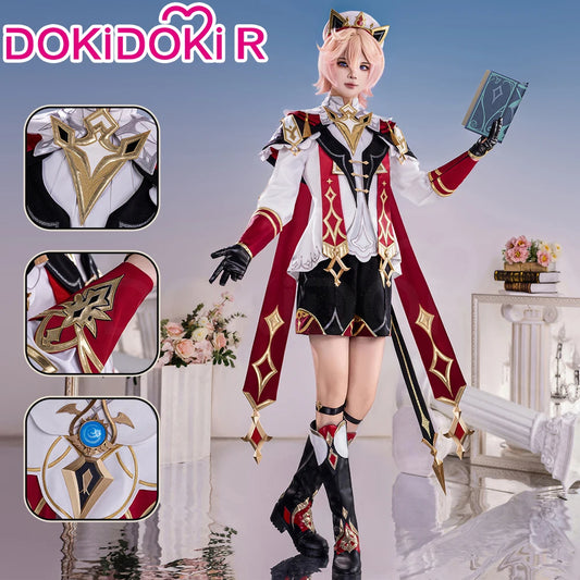 IN STOCK Dahlia Cosplay Costume Game Genshin Impact【S-2XL】DokiDoki-R Mondstadt Dahlia Hat Men Halloween Costume Plus Size