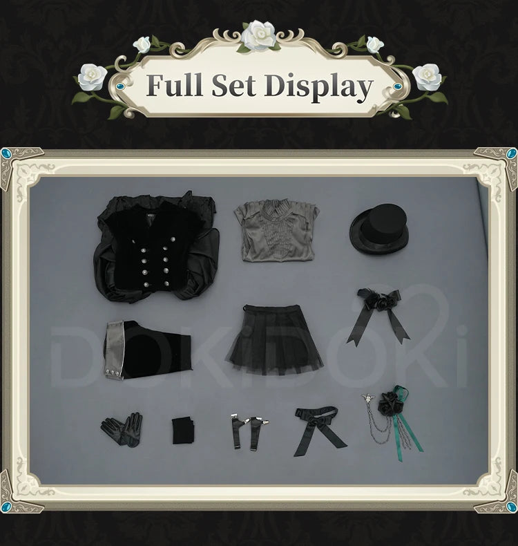 IN STOCK Ciel Phantomhive Cosplay Costume Anime DokiDoki-SR Ciel Black Rose Costume Men Cosplay Halloween