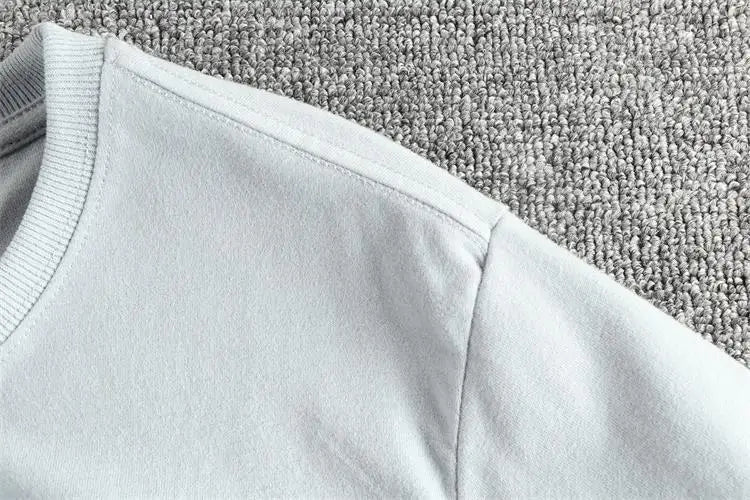 Summer New American Retro Short-sleeved O-neck Letter Printed T-shirt Men's Fashion Simple 100% Cotton Washed Casual Sport Tops