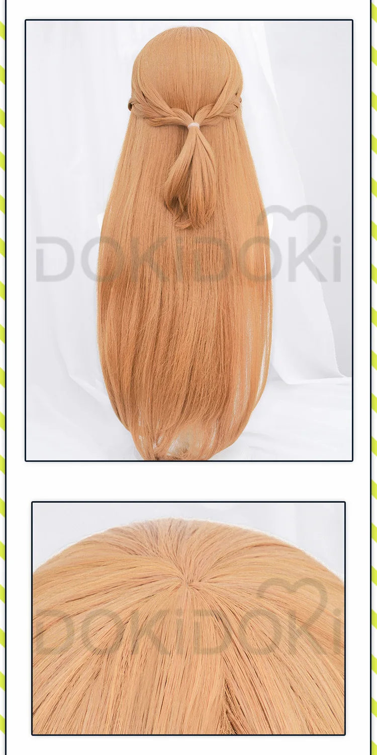 IN STOCK Yuuki Asuna Cosplay Costume Anime Sword Art Online Cosplay DokiDoki-SR Female Costume The Goddess of Creation Asuna Wig
