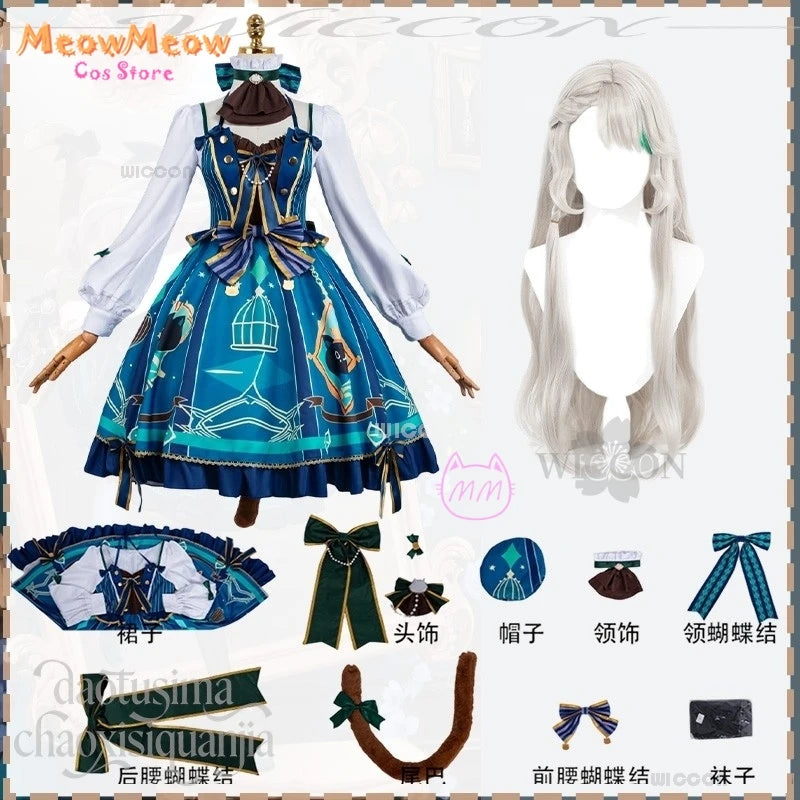 Genshin Impact Lynette Cosplay Set Polyester Unisex - suitwig / L