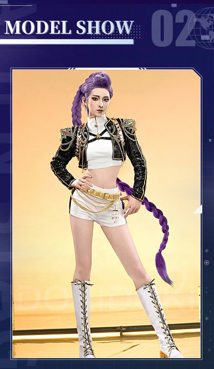 【Last Batch】IN STOCK Rumii Miraa Zoeyy Cosplay Costume【S-3XL】DokiDoki-SR Women Golden Costume Rumii Cosplay Suit Plus Size