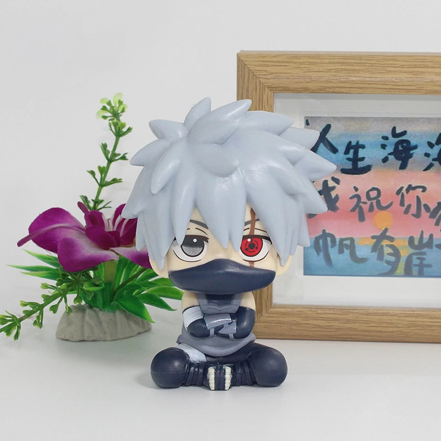 10cm Naruto Anime Figure Naruto Shippuuden Uchiha Itachi Action Figure Q Version Kakashi Figurine PVC Collection Model Doll Toys