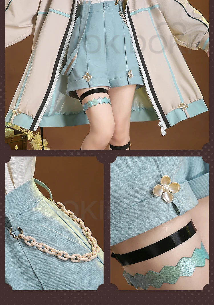 IN STOCK Venti Doujin Cosplay Game Genshin Impact DokiDoki-SR Venti Cute Cosplay Costume Detective Venti Genshin Impact Costume