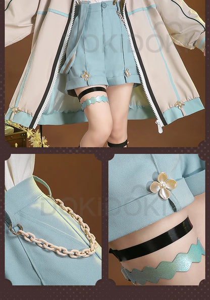 IN STOCK Venti Doujin Cosplay Game Genshin Impact DokiDoki-SR Venti Cute Cosplay Costume Detective Venti Genshin Impact Costume