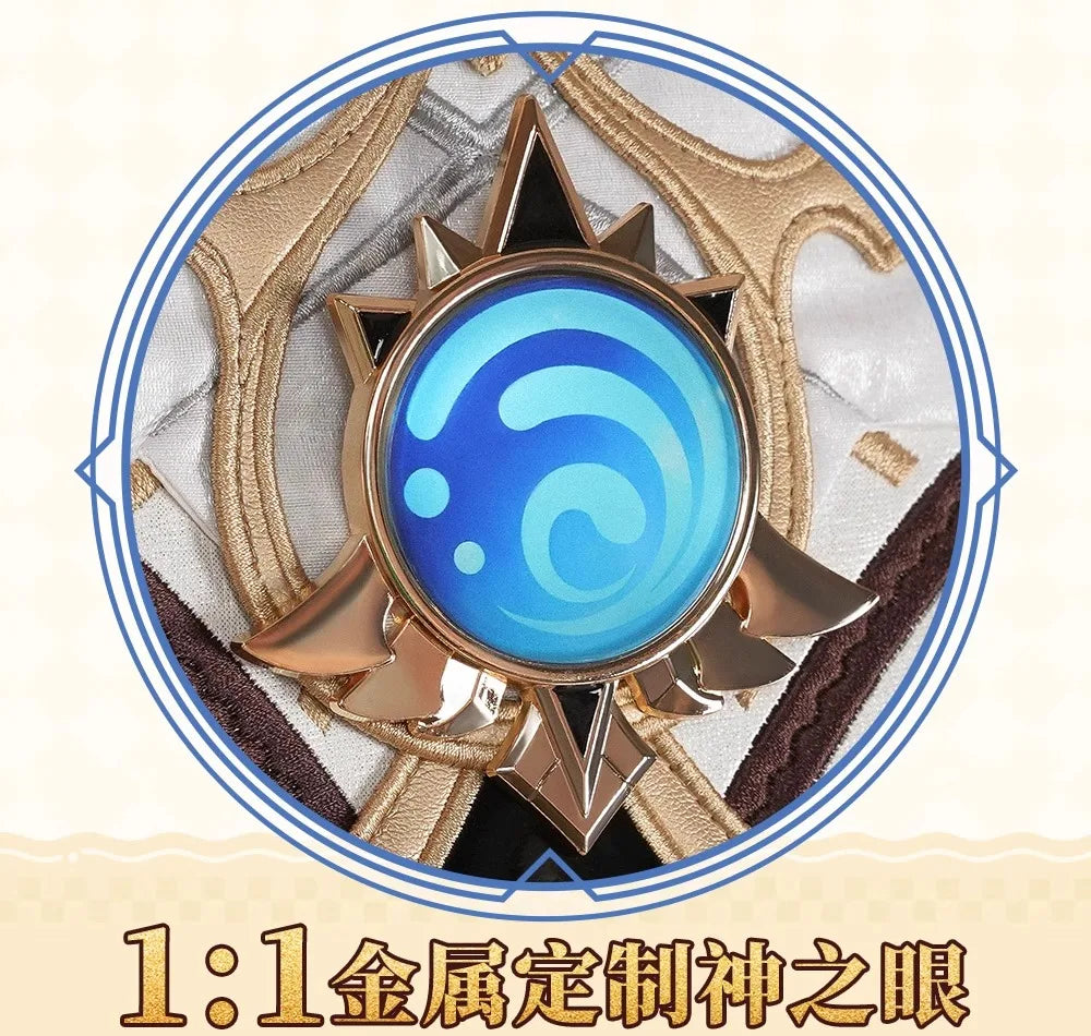 Genshin Impact Dahlia Cosplay Costume Wig New Skins Uniform Hat Goth Vampire Heterochromia Boy Mondstadt Halloween for Women Men