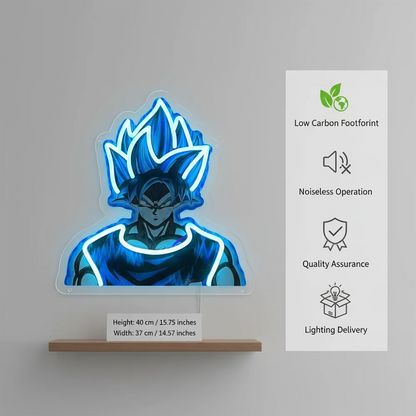 Anime Dragon Ball Goku One Piece Acrylic Neon LED Light  Artwork for Home Festival Decor Party Bar Hotel Salon Shop,Etc.