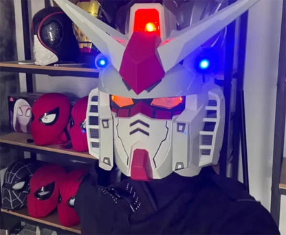 In Stock RX-78-2 Helmet Cosplay Msak Accessory Toy Action Figures Model LED Light-Up Collect Ornaments Gifts