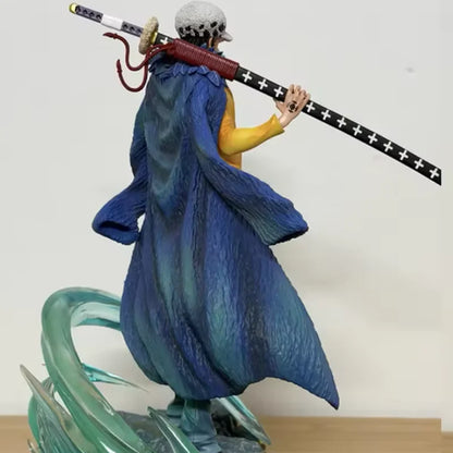 25cm Double Headed AS One Piece DXF Wano Country Trafalgar Law PVC Collection Model Dolls Toy For Gift 25cm