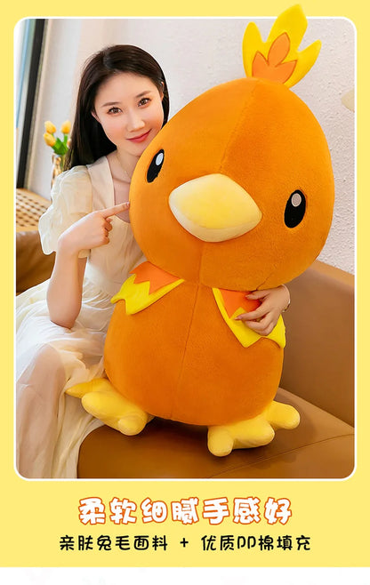 45/60/80CM Big Size Pokemon Torchic Plushies Cartoon Anime Plush Pillow Soft Doll Kawaii Stuffed Plushie Ornament Children Gift