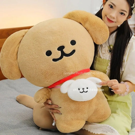 45/70cm Big Size Maltese Backpack Cartoon Anime Plush Stuffed Doll Kawaii Room Decoration Plushies Pillow Ornament Children Gift