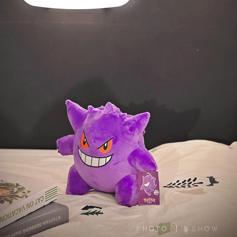 Original 24cm Gengar Plush Pokemon Gengar Plush Charmander Squirtle Pikachu Gengar Plush Bulbasaur Anime Stuffed Animal Toy Gift