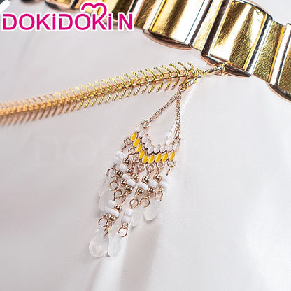 【Last Batch】IN STOCK Rumii Zoeyi Miraa Cosplay Costume【XS-3XL】DokiDoki-N Women White Suit Golden Rumii Cosplay Plus Size