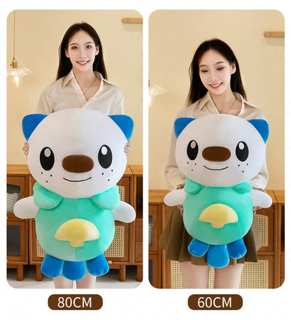35/80cm Oshawott Pokemon Plush Toys Large Anime Doll Cute Pillow Cartoon Samurot Pokémon Plushie Stuffed Gift for Kids Christmas