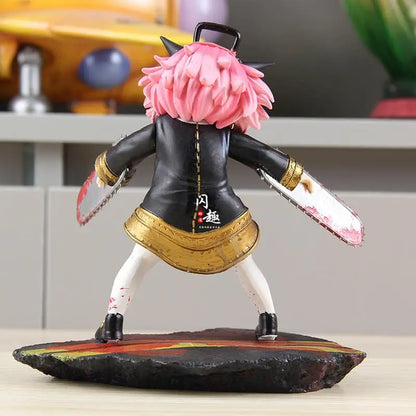 Devil Hunter Anya Forger Cos Chainsaw Man Animal Figure Peripheral Models Figurines Gk Desktop Ornaments Surprise Holiday Gifts