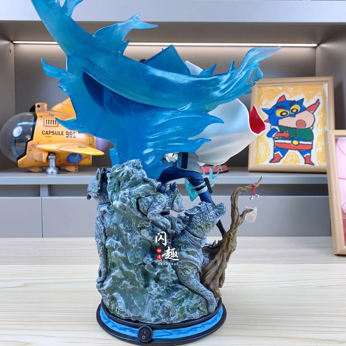 Naruto Anime Figure GK Hatake Kakashi 37cm Action Figure PVC Cartoon Characters Desktop Ornaments Friends Birthday Gifts Toys