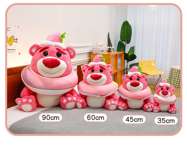 45/60/90cm Super Big Size Lotso Kawaii Disney Anime Plush Stuffed Doll Cartoon Decoration Plush Pillow Children's Holiday Gifts