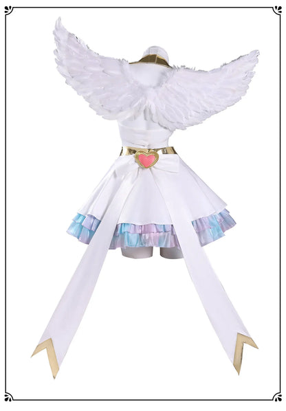 Anime New Panty Stocking with Garterbelt Pantiel Cosplay Costume Panty Anarchy Angel Skirt Wings Halloween Party for Women Girls